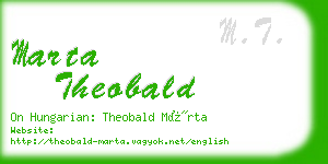 marta theobald business card